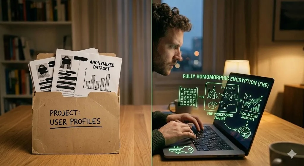 Anonymization vs Fully Homomorphic Encryption